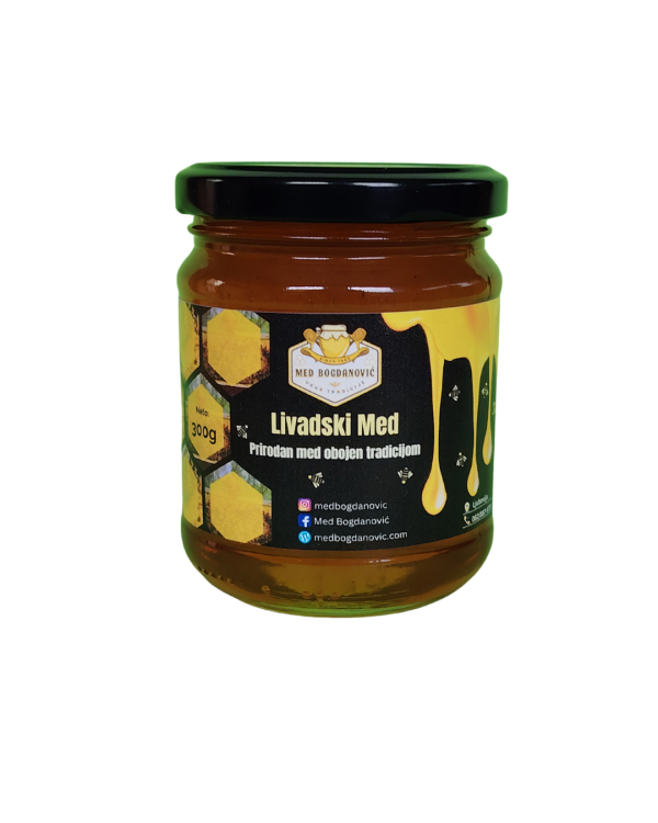 Livadski3001 Domaći prirodni livadski med 300g | 100% organski