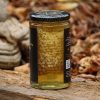 Bagremov med u saću 1 kg — bočni pogled na teglu, Med Bogdanović