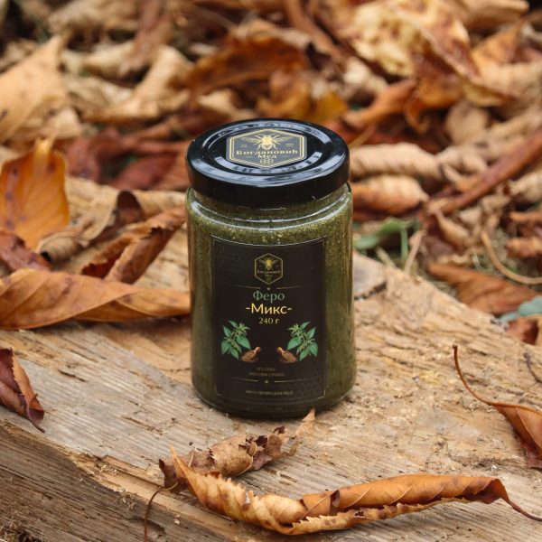 Ferro Mix 240 g — pogled odozgo na teglu, Med Bogdanović