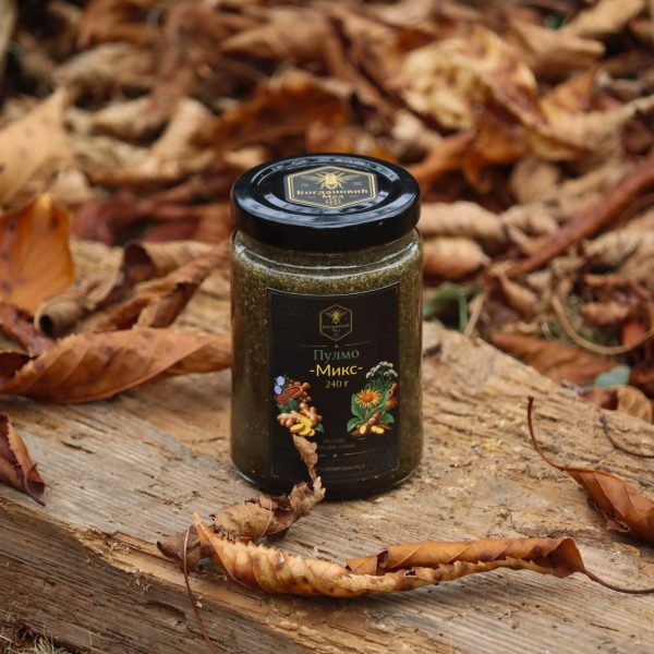 Pulmo Mix 240 g — pogled odozgo na teglu, Med Bogdanović